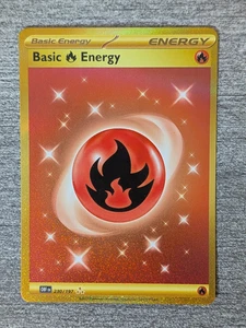 Pokémon TCG Basic Fire Energy 230/197 Hyper Rare Holo - P072 - Picture 1 of 2