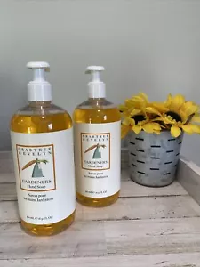 RARE! Crabtree & Evelyn Gardeners Hand Soap 16.9 fl oz LOT x 2 Herbal Scent Wash - Picture 1 of 4