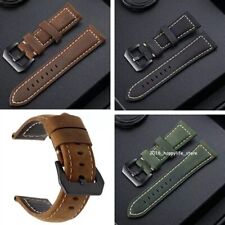 22mm Premium Universal Retro Genuine Leather Wrist Watch Band Strap Replacement