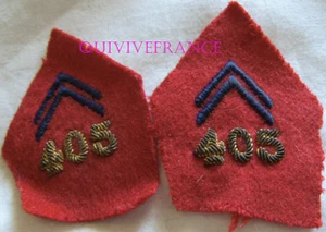 IN9424 - Insignes Tissu de col officier 405° Régiment d’Artillerie - Picture 1 of 2