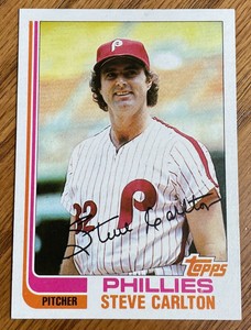 1982 Topps Baseball #480 “Steve Carlton” ~Philadelphia Phillies~ ( Near~Mint )
