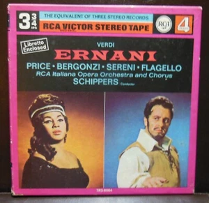 Verdi Ernani ~ Schipper Price Bergonzi Sereni ~ 4 Trk 3 3/4 IPS Reel Leader Tape - Bild 1 von 9