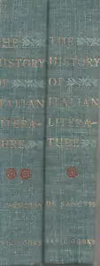 HISTORY OF ITALIAN LITERATURE BY FRANCESCO DE SANCTIS, 1959, 2 VOLUMES - Picture 1 of 2