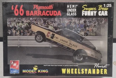 AMT/Ertl 1966 Plymouth Barracuda Hemi Under Glass Factory Sealed Model Kit Hurst - Image 1 of 2