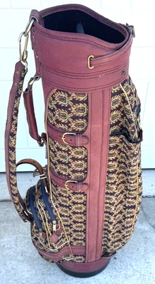 Bolsa de carrito de golf de colección Titlelist con cubiertas para la cabeza + patrón de tapiz de cubierta de lluvia *BONITA* Foto 1 de 4