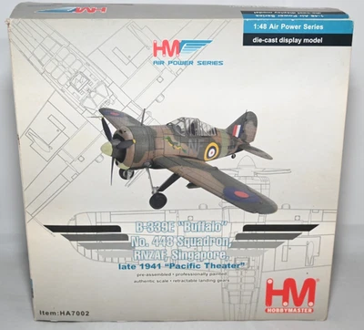 HOBBY MASTER HA7002 B-339E BUFFALO 448 SQD RNZAF NOEL AFILADO 1941 1:48 SELLADO Foto 1 de 4