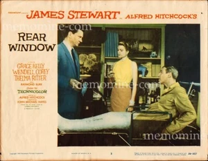 Heckscheibe Original Lobbykarte #5 1954 James Stewart Grace Kelly Hitchcock - Bild 1 von 1