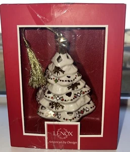 Lenox Bejeweled Christmas Tree Ornament American By Design - Picture 1 of 12