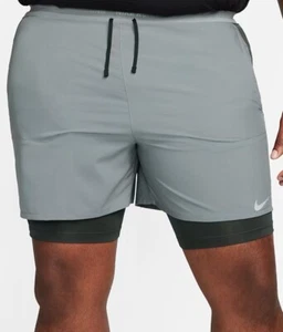 $65 Nike Dri-Fit Hybrid 2-In-1 Men's 5" 3XL Running Shorts DM4757 084 - Picture 1 of 11