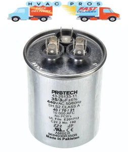 Rheem Ruud WeatherKing Dual Run Capacitor 43-25133-11 35uf 3uf MFD 440 VAC - Picture 1 of 3