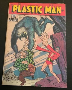 PLASTIC MAN #46 May 1954 THE SPIDER coverless w/ copied cover otherwise complete - Picture 1 of 9