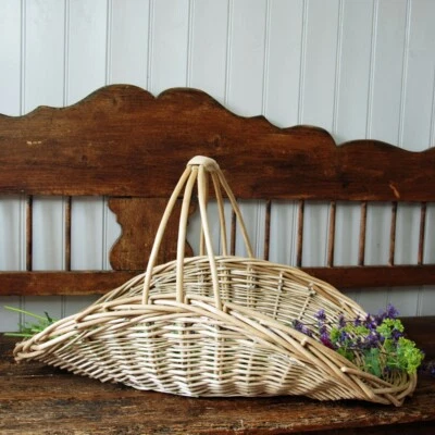 Classic Willow Bury Garden Trug Flower And Vegetable Basket - Image 1 of 2