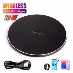 15W Wireless Fast Charger Charging Pad Dock for Samsung iPhone Android Phone - Picture 1 of 14