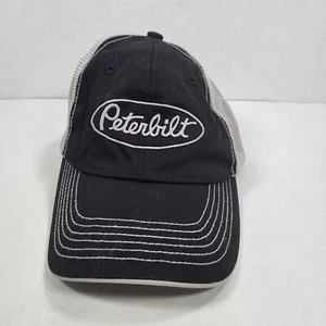 Peterbilt Baseballmütze schwarz grau Netz verstellbar Hakenschlaufe - Bild 1 von 7