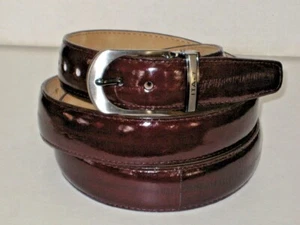 CINTURÓN ANGUILA MARRÓN AUTÉNTICO GENUINO PARA HOMBRE  - Imagen 1 de 1