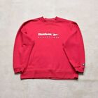 Women's Vintage 90s Reebok Spell Out Embroidered Sweater Size UK 14