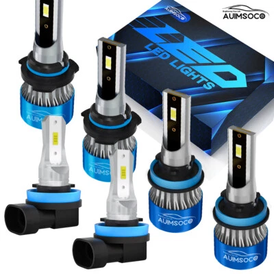 6Pcs For 2009-2015  Nissan Maxima  Led Headlights+Fog lamp white light Combo kit - Image 1 of 4