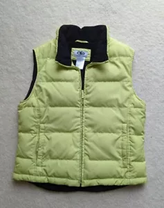 Athletic Works Green Down Vest Quilted Puffer Warm Fleece Lined Size Medium 8/10 - Picture 1 of 8