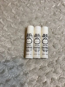 Lot Of 3 Sun Bum Coco Balm Lip Balms Pina Colada Aloe & Coconut Oil - Picture 1 of 3