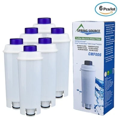 Pack of 6 De'Longhi Coffee Machine Water Filter DLSC002 5513292811 SER3017 - Image 1 of 4