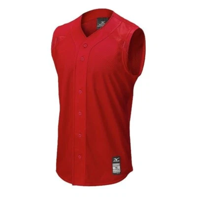 Camiseta sin mangas Mizuno Youth Elite Mesh Game, roja, talla M Foto 1 de 4