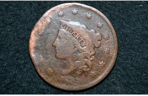 1835 Large Cent ** Small 8 and Stars ** VG Details ** FREE SHIPPING Cover