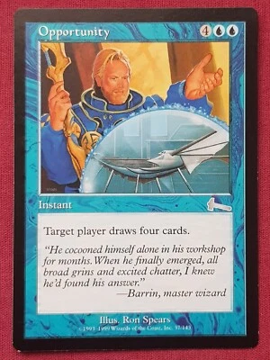 Magic The Gathering URZA'S LEGACY OPPORTUNITY blue card MTG - Image 1 of 2