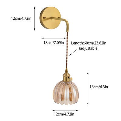 Vintage Wall Sconce, Flower Wall Lamp, Wall Mounted Lamp - Image 1 of 4