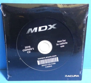 16 2016 Acura MDX owners manual/owners CD with Navigation BRAND NEW - Picture 1 of 2