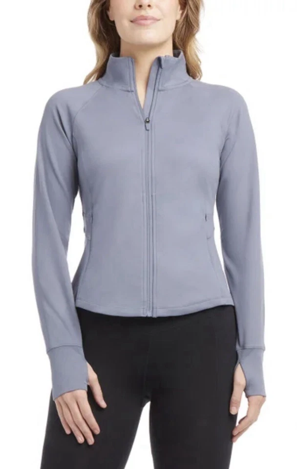 Jockey Ladies' Tulip Hem Yoga Jacket | Fog Grey | 2X..