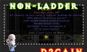 Diablo 2 SC⭐️Non-Ladder⭐️Atma Atma's Scarab⭐️PC/SWITCH/PS - Picture 1 of 1