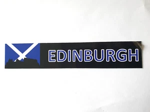 Edinburgh Castle Scottish Flag Black Blue Bookmark Scotland Souvenir Gifts - Imagen 1 de 2
