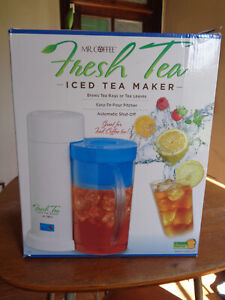 NEW Mr. Coffee The Iced Tea Pot TM1 2 Quarts Tea Maker Bonus Inside 4 Cups
