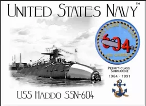 USS HADDO SSN-604 SUBMARINE - Postcard - Picture 1 of 1