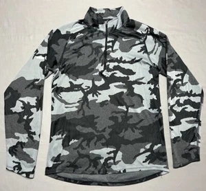 Nike Dri-Fit Camouflage Camo Long Sleeve 1/4 Zip Jacket Size Small Women's - Picture 1 of 11
