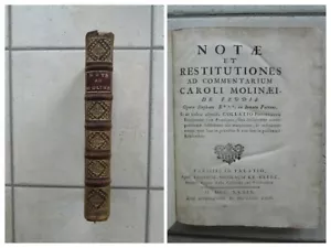 RASSICOD : NOTAE ET RESTITUTIONES, 1739 (Notes de Charles DUMOULIN) - Picture 1 of 15