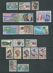 FRENCH POLYNESIA 1950s-1960s a selection of mostly USED stamps - Picture 1 of 1