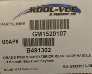 Grand Prix ‘97-‘08 Rear Door Handle - Picture 1 of 2