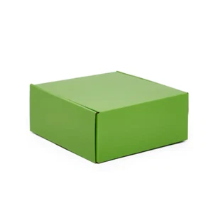 25 Boxes - 9 x 6.5 x 2.75" - Apple Green, Top Tuck Lid, Reversible Kraft Inside - Picture 1 of 5