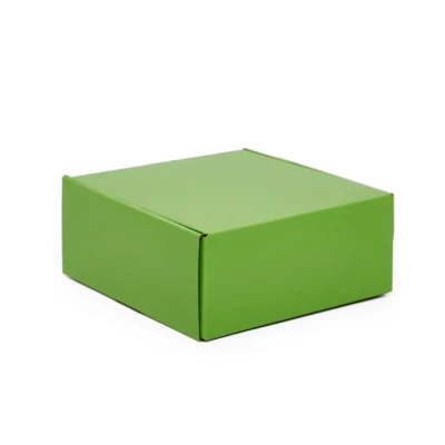 25 Boxes - 9 x 6.5 x 2.75" - Apple Green, Top Tuck Lid, Reversible Kraft Inside - Image 1 of 4