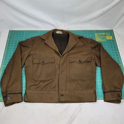 1940s UPS Delivery Uniform Fleece Lined Jacket Caleb Smith & Sons Men's Sz 40 - Image 1 of 4