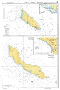Admiralität 702 Aruba Curacao Karibik Meer Nederlandse Antillen Karte Karte Marine - Bild 1 von 6