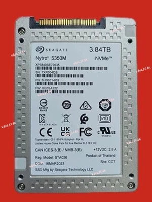 Seagate Nytro 5350M XP3840SE70035 3.84TB NVME PCIE 4.0 U.3 SSD - Image 1 of 2