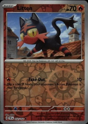 Litten - 032/162 Reverse Holo Common SV05: Temporal Forces 032/162 NM - Image 1 of 2