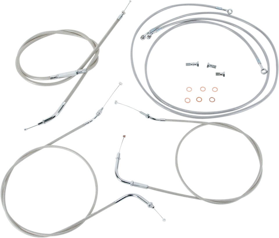 Kit de cable y línea de acero inoxidable Baron BA-8021KT-18 99-03 Yamaha XV 1600 Road Star Foto 1 de 1