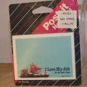 NUEVO EN PAQUETE AÑOS 90 VINTAGE MARCA 3M NOTAS POST-IT SELLADAS MISS PIGGY MUPPETS 40 HOJAS NUEVO EN PAQUETE - Imagen 1 de 16