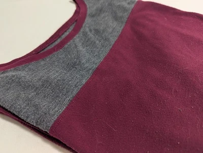 City Streets Mujer XL Granate y Gris Rayas Manga 3/4 Foto 1 de 4