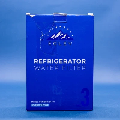 Ecley EC-01 Replaces Frigidaire EPTWFU01 Refrigerator Water Filter Pack of 3 - Image 1 of 4