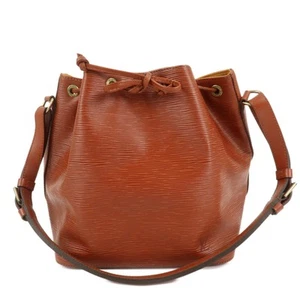 Louis Vuitton Epi Leather Petit Noe Shoulder Bag Kenya Brown M44103 Used F/S - Picture 1 of 24