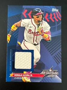 2025 Topps Update RONALD ACUNA JR All Star Stiches Relic AS-RA BRAVES - Picture 1 of 2